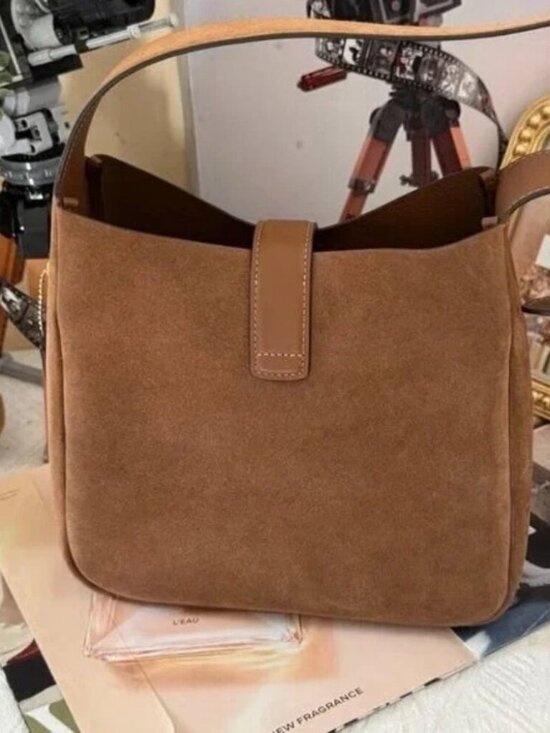 Coach Tan Suede Shoulder Bag - Picture 3 of 8